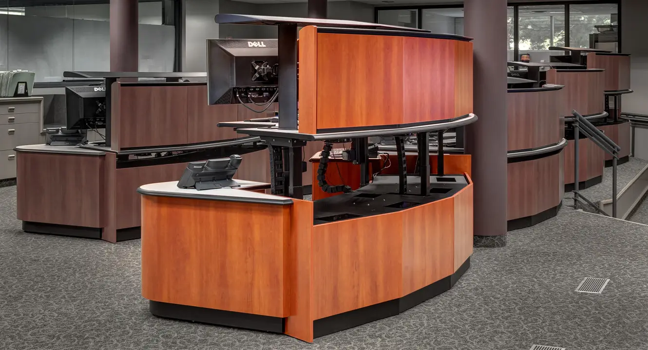 Tresco Toronto Hydro Standing Desk Rear View