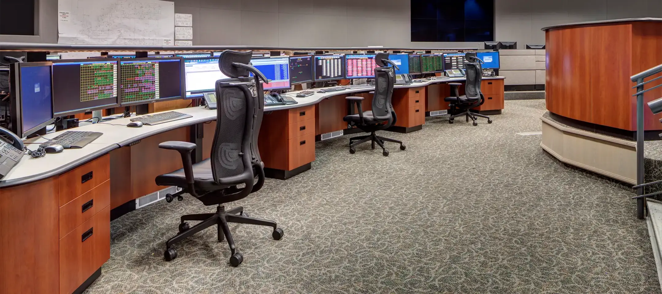 Tresco ergonomic workstations and consoles developed for the electric utility provider Toronto Hydro 