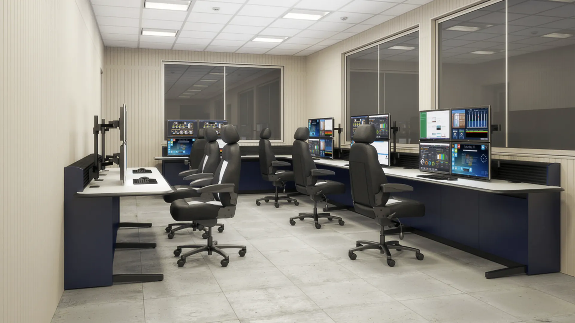 WestRock industrial manufacturing control room