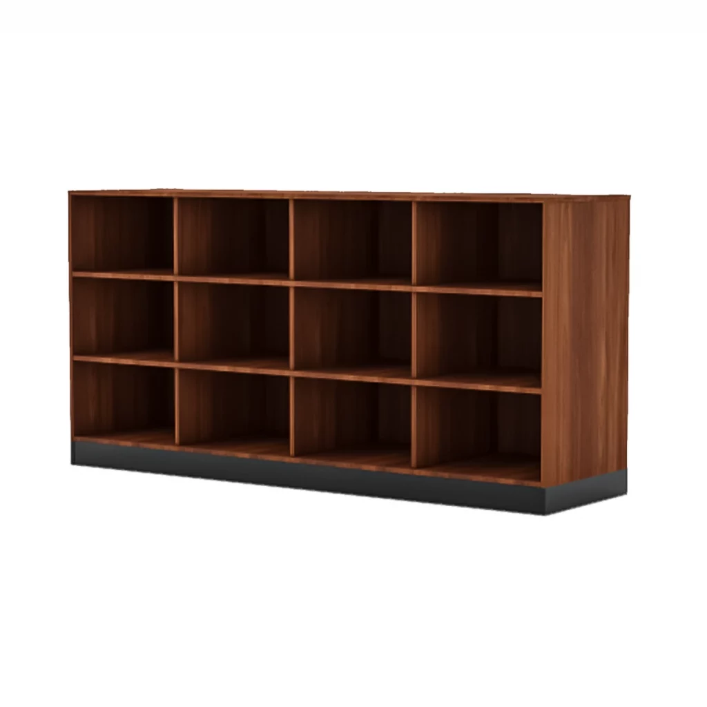 Tresco custom shelving and fixed storage compartments |