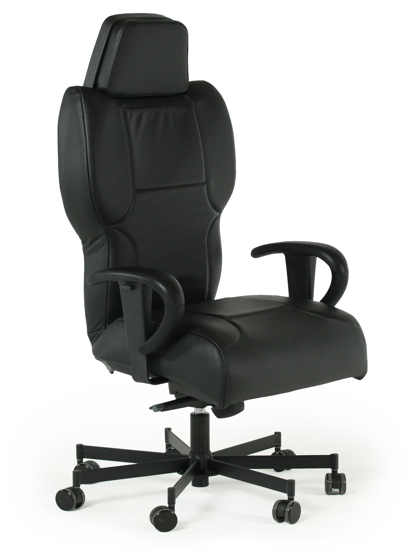 3142 BlackLeather 24 7 chair |
