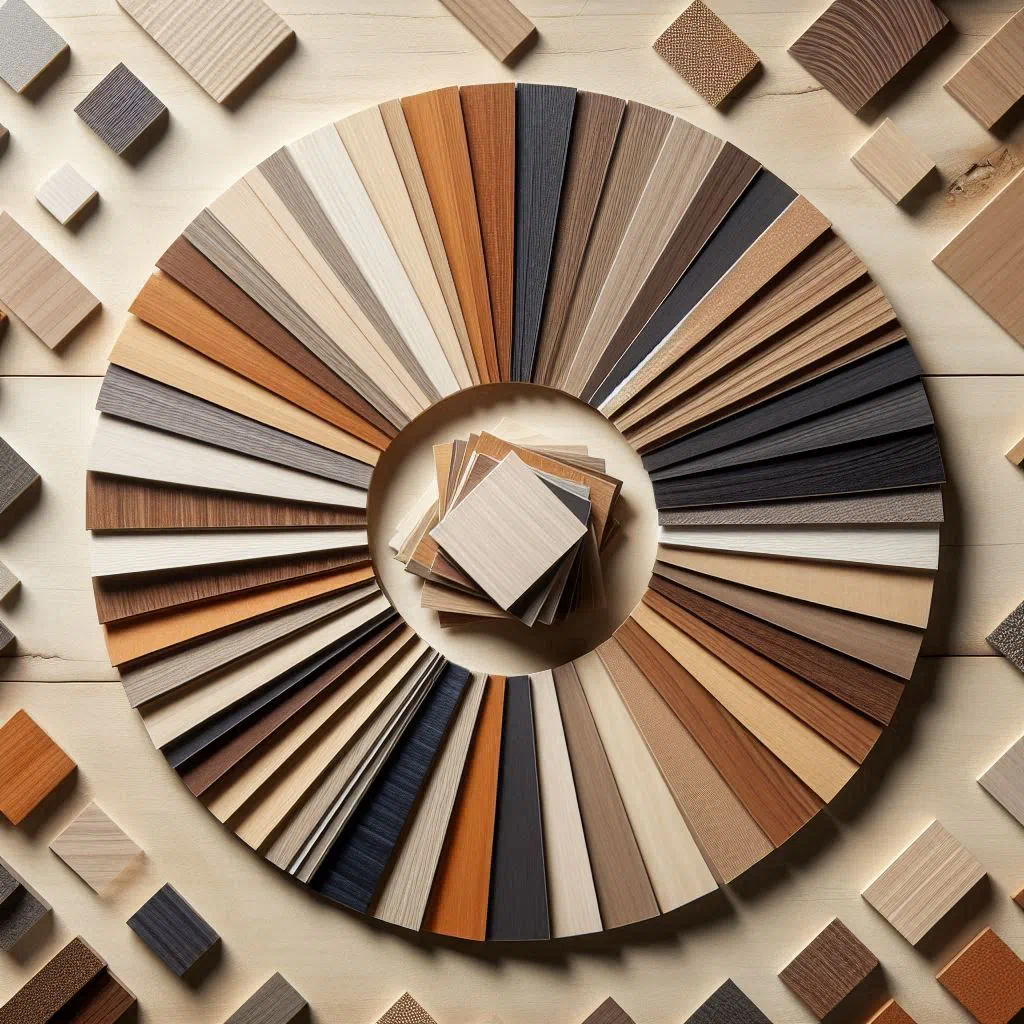 Particle board veneers and finishing laminates |