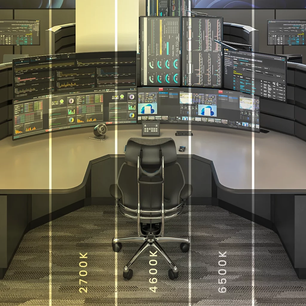 explanation of circadian lighting applications in a control room environment