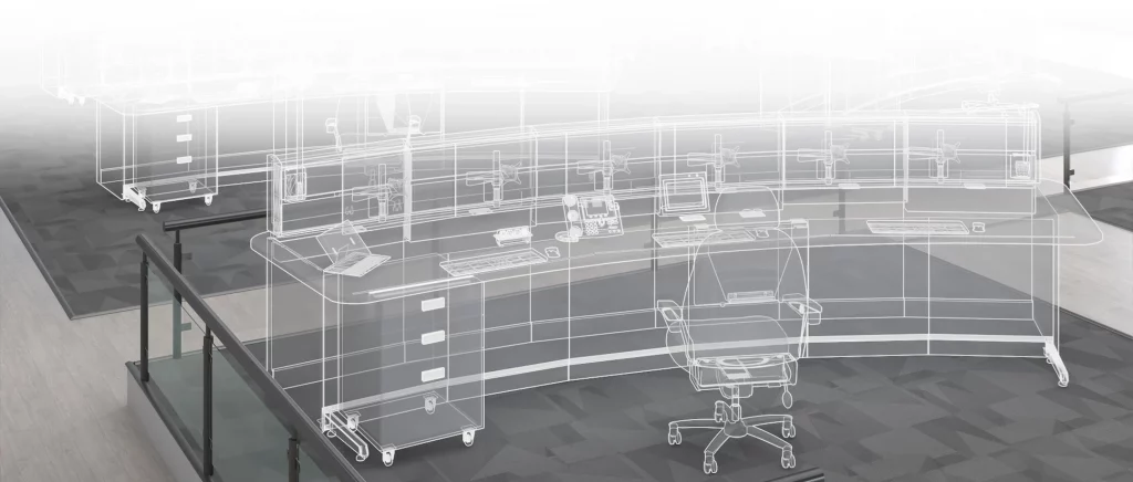 From doodle to control room furniture design |