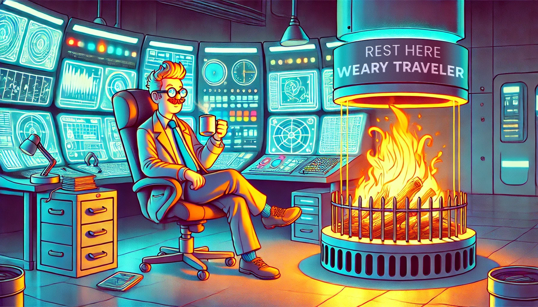 Rest Here Weary Traveler |