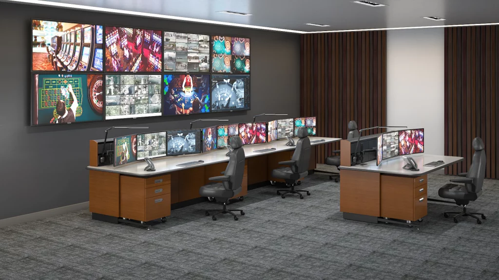 Security Operations Center (SOC) design -4 operator positions casino