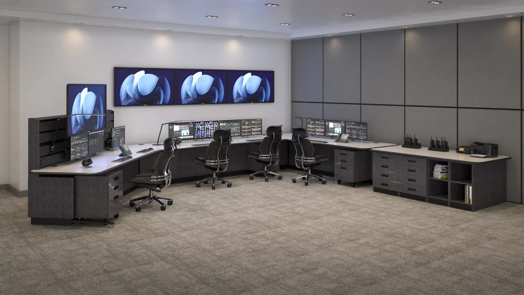 Security Operations Center (SOC) design - 4 operator positions