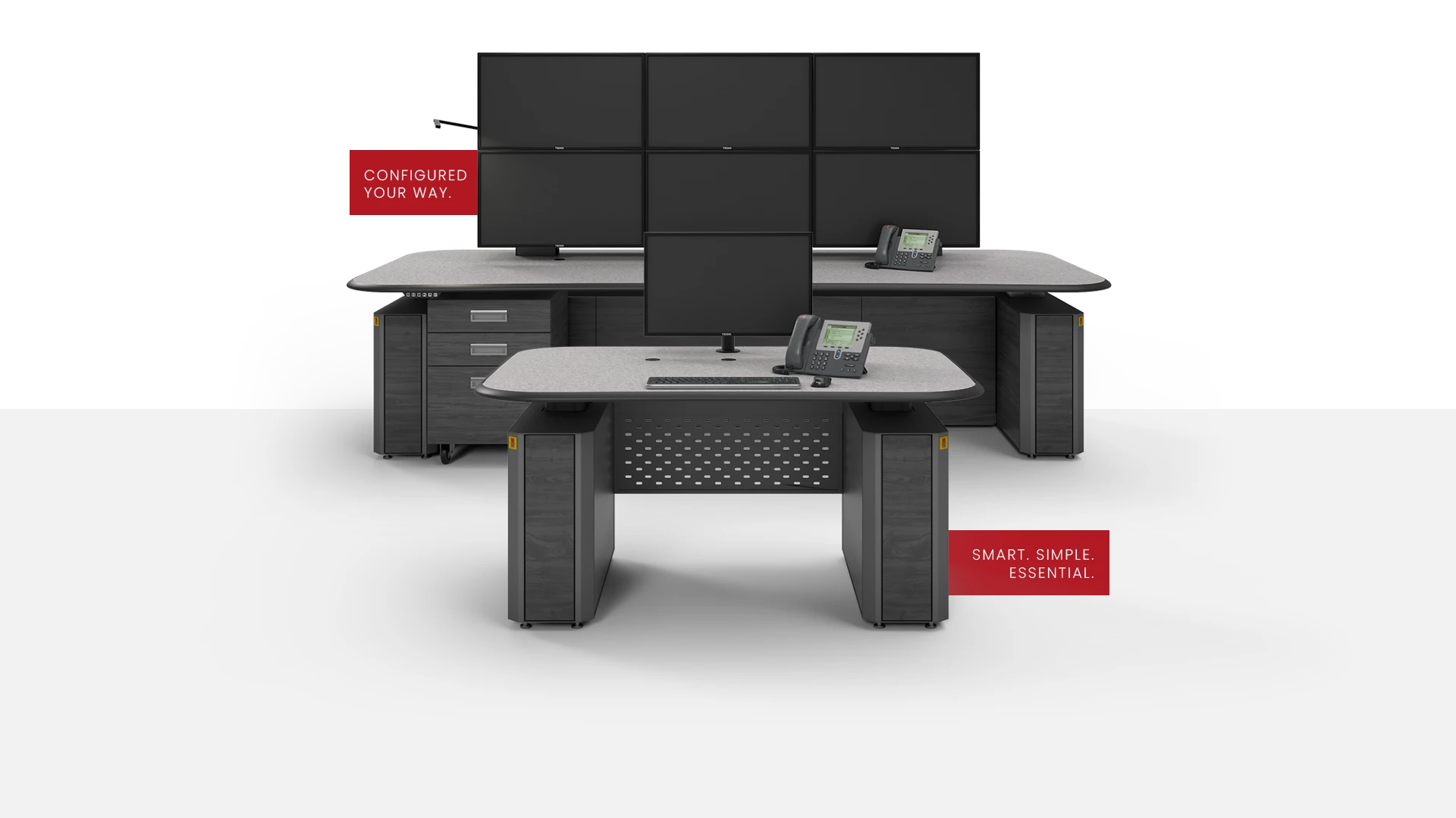 Control room consoles configured to your needs