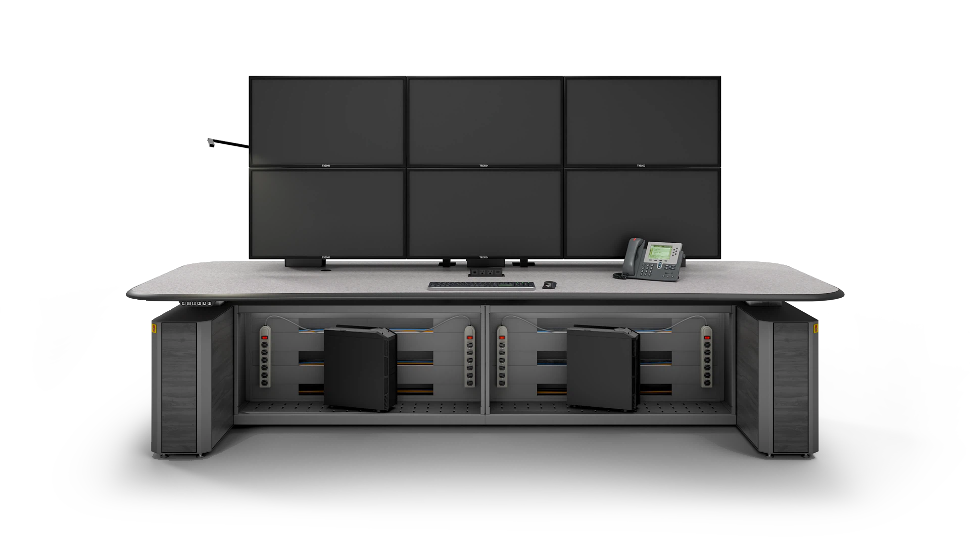 AEGIS cable routing and equipment storage |