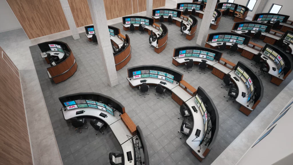 Central control room eagle view 2 |