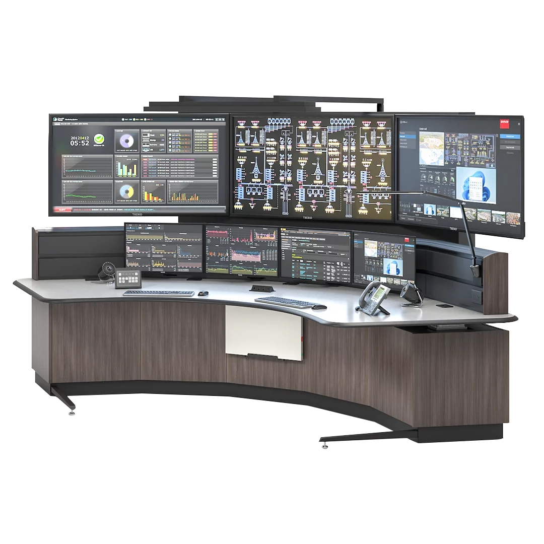 Vanguard control room consoles