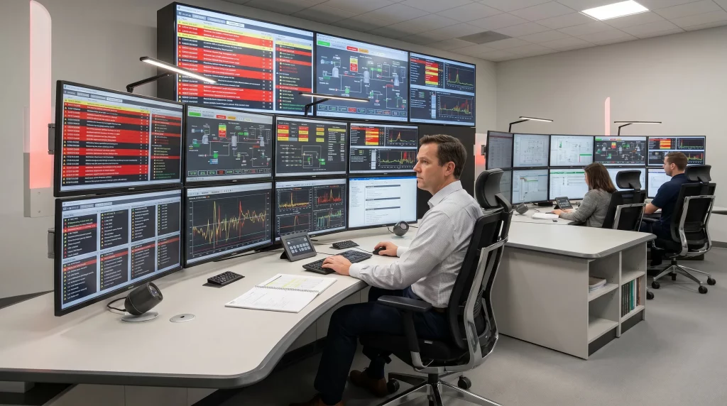 Cognitive overload in process control room